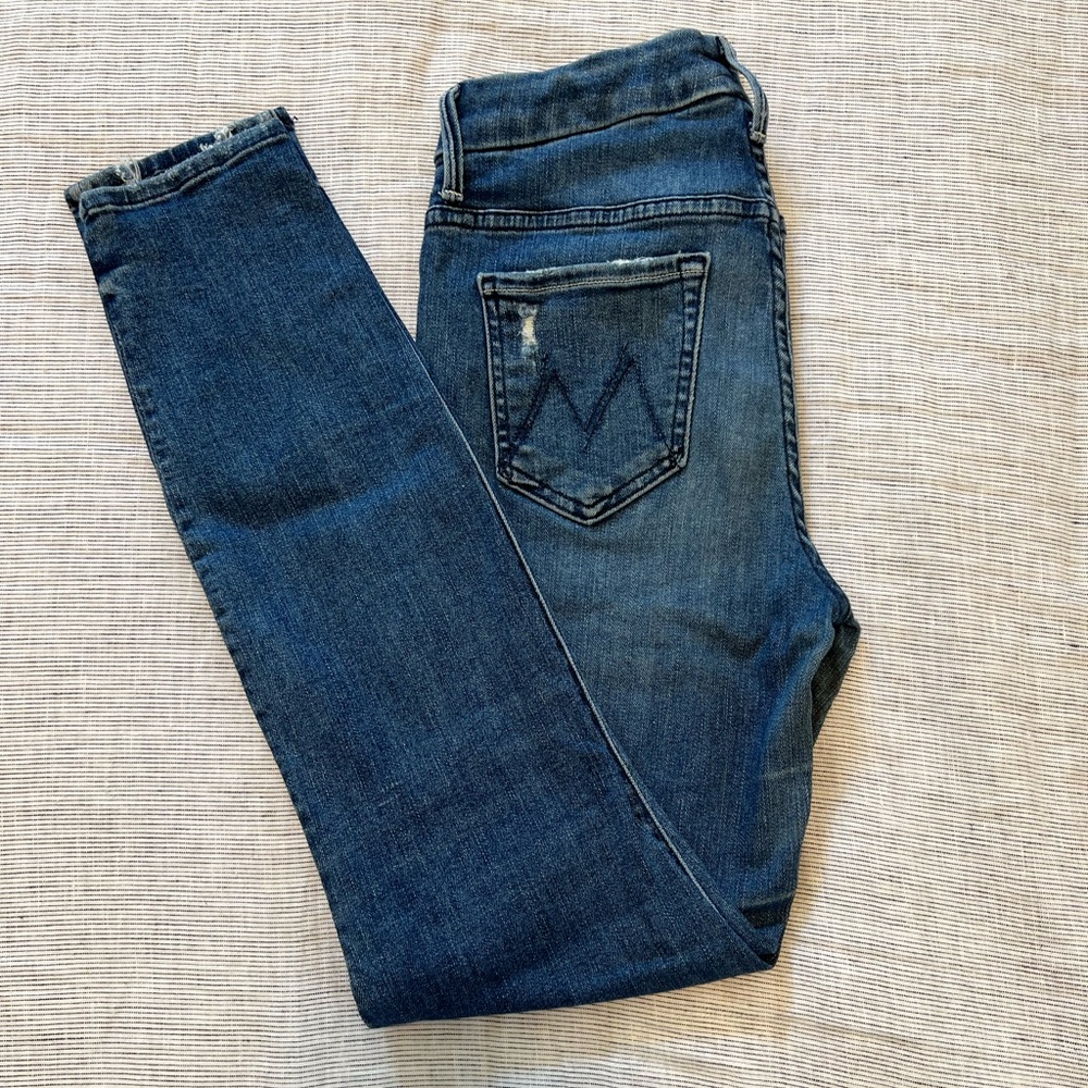 Mother High Waisted Looker Ankle Chew
